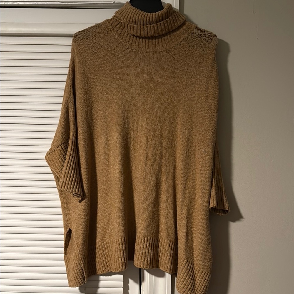 Cozy Tan Turtleneck Sweater